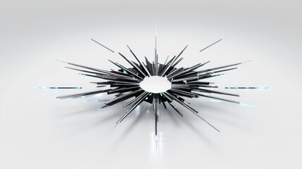 Obraz premium Black and White Clock on White Surface