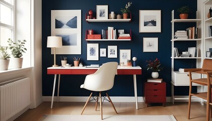 Photo interior modern design room 3d illustration