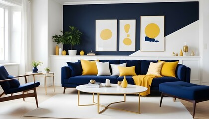 Photo interior modern design room 3d illustration