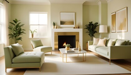 Photo interior modern design room 3d illustration