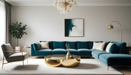Photo interior modern design room 3d illustration