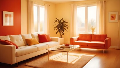 Photo interior modern design room 3d illustration