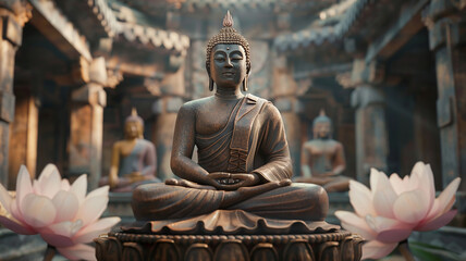 buddha statue in the temple