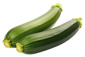 PNG  Two courgettes vegetable zucchini squash.
