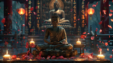 buddha statue in temple