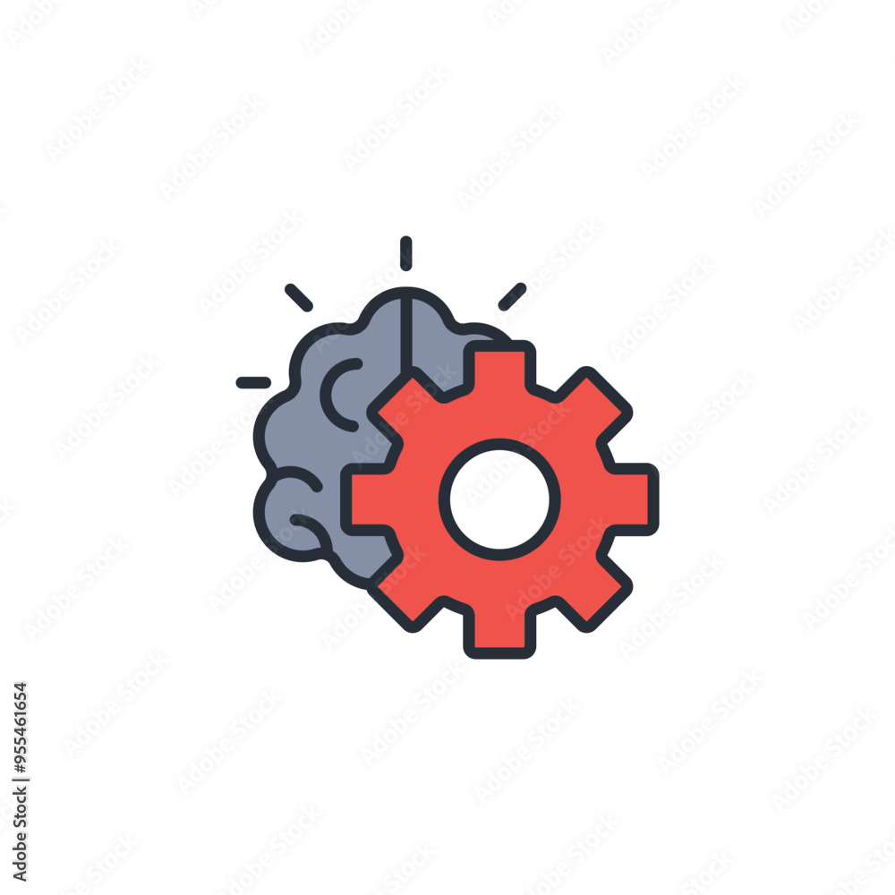Poster learning icon. vector.editable stroke.linear style sign for use web design,logo.symbol illustration.