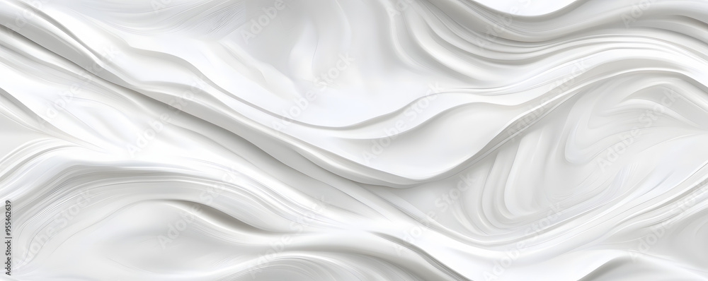 Aufkleber seamless subtle white glossy soft waves transparent background texture overlay. abstract wavy emboss