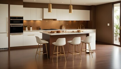 Photo interior modern design room 3d illustration