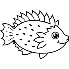 Porcupine Fish Vector Art