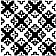 Vector monochrome pattern, Abstract texture for fabric print, card, table cloth, furniture, banner, cover, invitation, decoration, wrapping.Seamless repeating pattern.Black and white color.