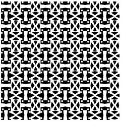 Vector monochrome pattern, Abstract texture for fabric print, card, table cloth, furniture, banner, cover, invitation, decoration, wrapping.Seamless repeating pattern.Black and white color.
