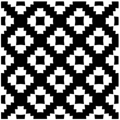 Vector monochrome pattern, Abstract texture for fabric print, card, table cloth, furniture, banner, cover, invitation, decoration, wrapping.Seamless repeating pattern.Black and white color.