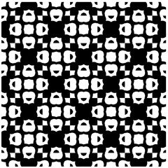 Vector monochrome pattern, Abstract texture for fabric print, card, table cloth, furniture, banner, cover, invitation, decoration, wrapping.Seamless repeating pattern.Black and white color.