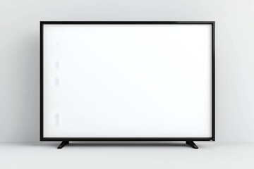 Naklejka premium TV screen mockup on isolated background created with Generative AI