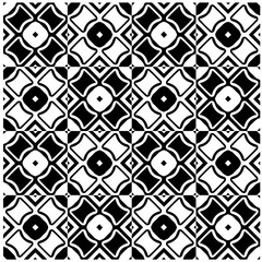 Vector monochrome pattern, Abstract texture for fabric print, card, table cloth, furniture, banner, cover, invitation, decoration, wrapping.Seamless repeating pattern.Black and white color.