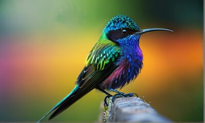 Fototapeta premium Elegant Long-Billed Hummingbird