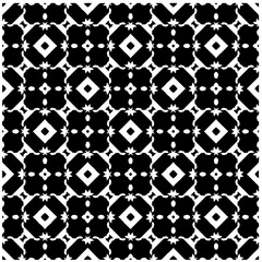 Vector monochrome pattern, Abstract texture for fabric print, card, table cloth, furniture, banner, cover, invitation, decoration, wrapping.Seamless repeating pattern.Black and white color.