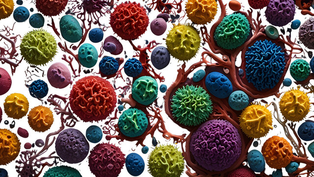 easter eggs seamless pattern