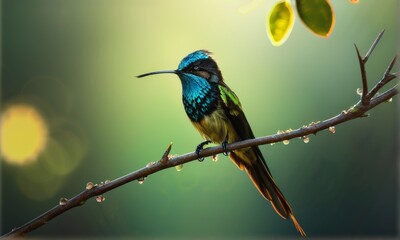 Fototapeta premium Elegant Long-Billed Hummingbird