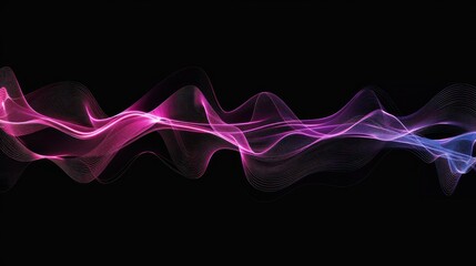 Abstract Colorful Flowing Lines
