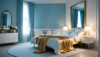 Photo interior modern design room 3d illustration