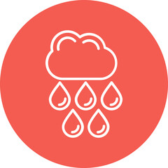 Rain Vector Icon