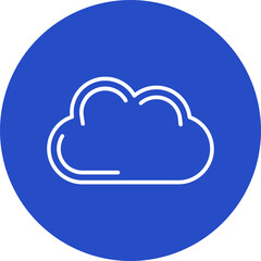 Black Cloud Vector Icon