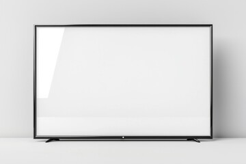 TV screen mockup on isolated background created with Generative AI