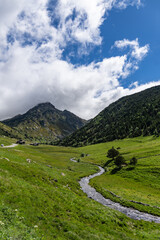 landscape with mountains and sky