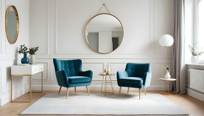 Photo interior modern design room 3d illustration