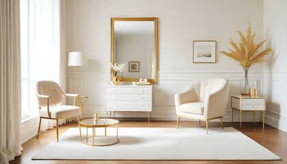 Photo interior modern design room 3d illustration