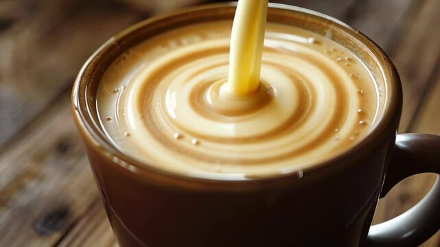Enjoying a warm cup of fresh coffee at home to start the morning right