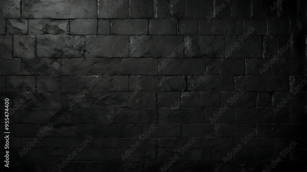 Poster dark slate texture: a moody and textured background featuring a close-up of black slate tiles with a
