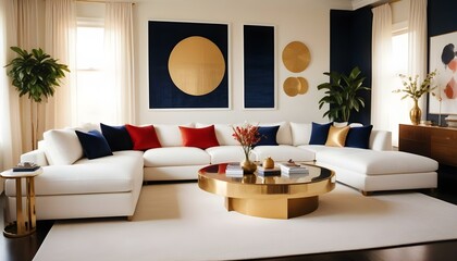 Photo interior modern design room 3d illustration