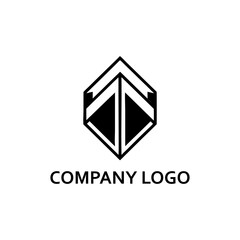 Fototapeta premium Minimalist 3D Logo Design: Sleek, Modern, and Monochrome
