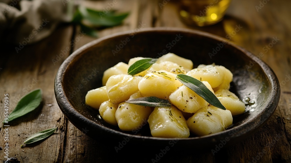 Sticker Gnocchi with Sage and Olive Oil