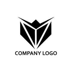 Obraz premium Minimalist 3D Logo Design: Sleek, Modern, and Monochrome