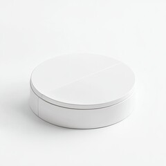White Round Box with a Lid
