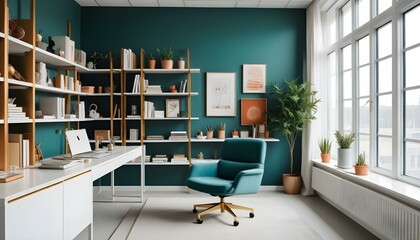 Photo interior modern design room 3d illustration