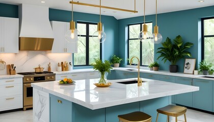 Photo interior modern design room 3d illustration