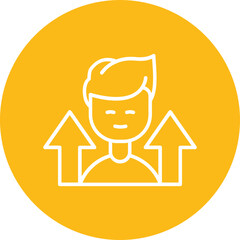 Personal Growth Vector Icon Design