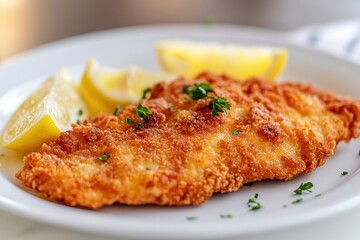 Crispy Fried Fish with Lemon Slices