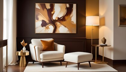 Photo interior modern design room 3d illustration