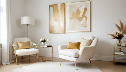 Photo interior modern design room 3d illustration