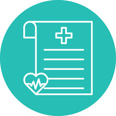 Health Graph Vector Icon Design