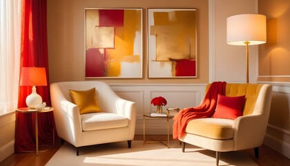 Photo interior modern design room 3d illustration