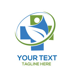 Healthcare medical logo vector art illustration