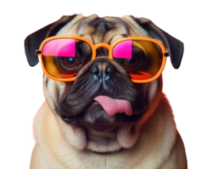 PNG Bullmastiff sunglasses carnivora portrait.