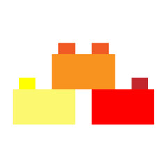 Blocks Vector Flat Icon Design