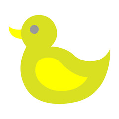 Toy Duck Vector Flat Icon Design
